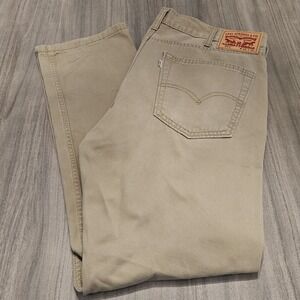 Levi Strauss‎ 511 Mens 38x30 Khaki Slim Fit 100% Cotton Pants Trousers